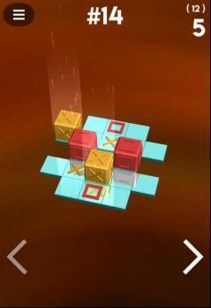 Cubor  一款扁平化的界面设计以经典推箱子游戏打造的全新3D休闲闯关冒险手游